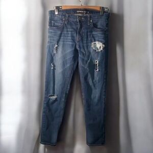 Express Jeans Womens Size 0 Blue Girlfriend Denim Jean